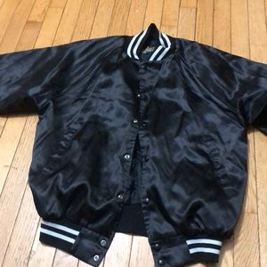 Black bomber jacket